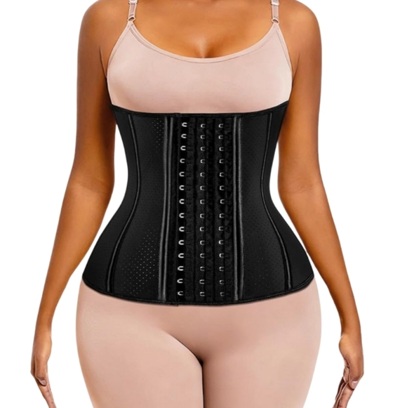 New Black Waist Trainer Corset Size Medium - Picture 2 of 9
